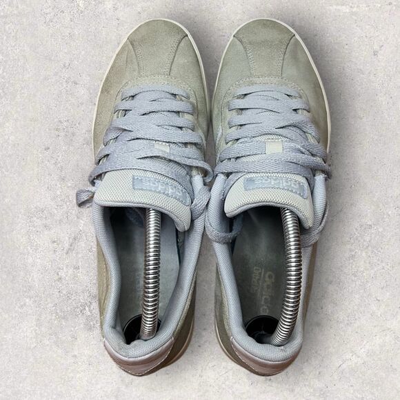 Adidas OrthoLite Courtset Womens Size 9.5 Float Pearl Gray Suede Sneakers - Picture 6 of 8